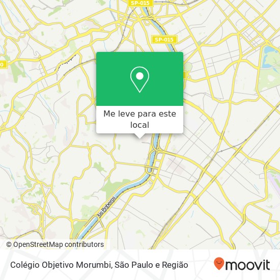 Colégio Objetivo Morumbi mapa