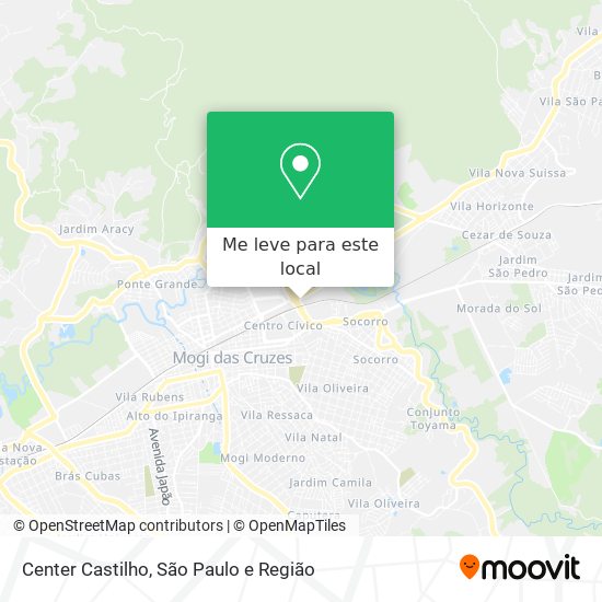 Center Castilho mapa