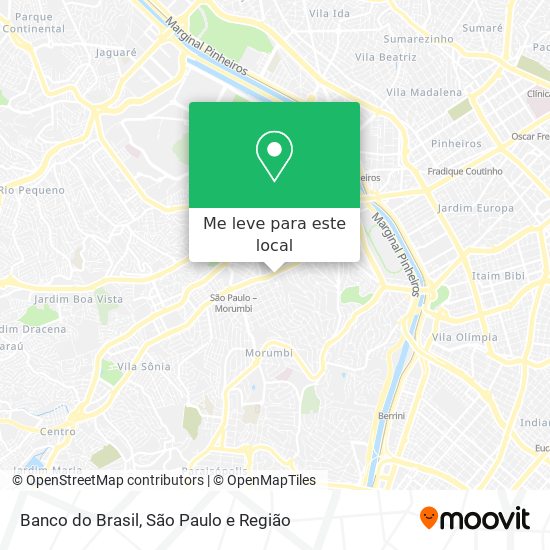 Banco do Brasil mapa