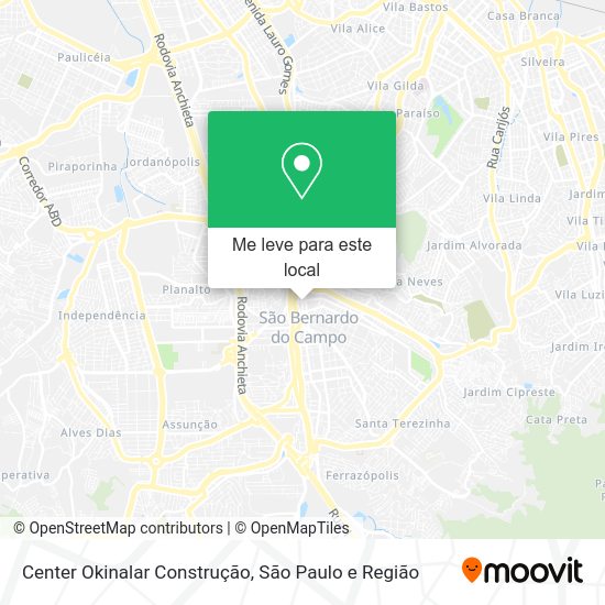 Center Okinalar Construção mapa