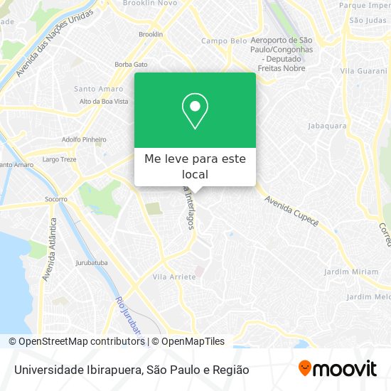 Universidade Ibirapuera mapa