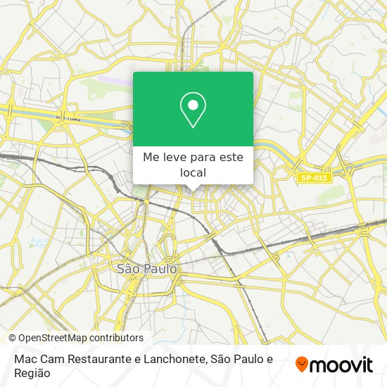 Mac Cam Restaurante e Lanchonete mapa