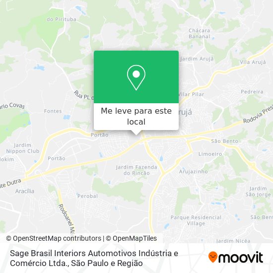 Como chegar até Sage Brasil Interiors Automotivos Indústria e