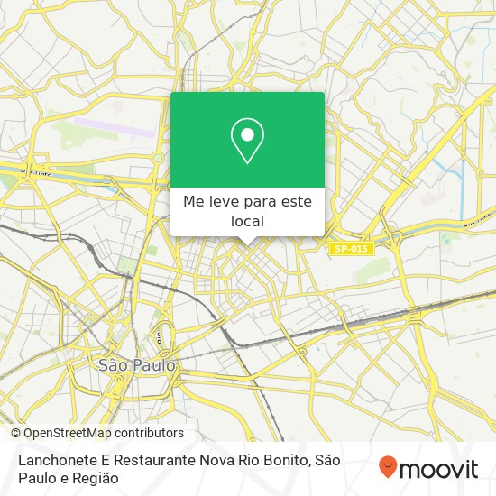 Lanchonete E Restaurante Nova Rio Bonito mapa