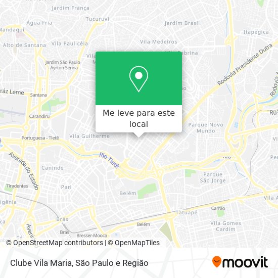 Clube Vila Maria mapa
