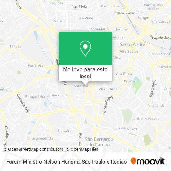 Fórum Ministro Nelson Hungria mapa