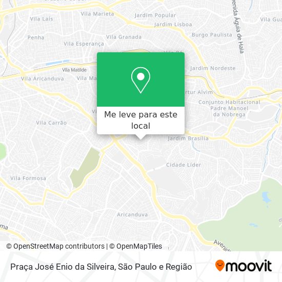 Praça José Enio da Silveira mapa