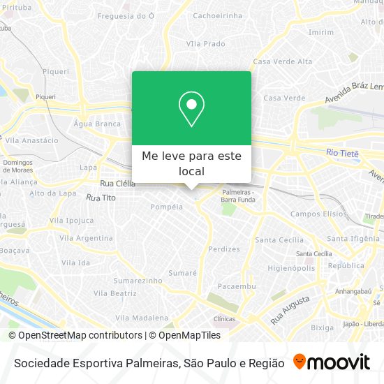 Sociedade Esportiva Palmeiras mapa