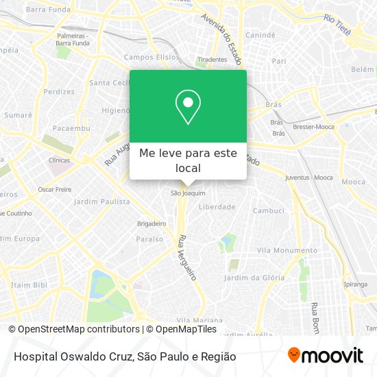 Hospital Oswaldo Cruz mapa