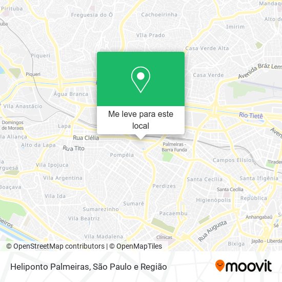 Heliponto Palmeiras mapa