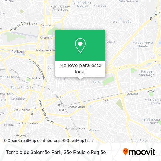 Templo de Salomão Park mapa