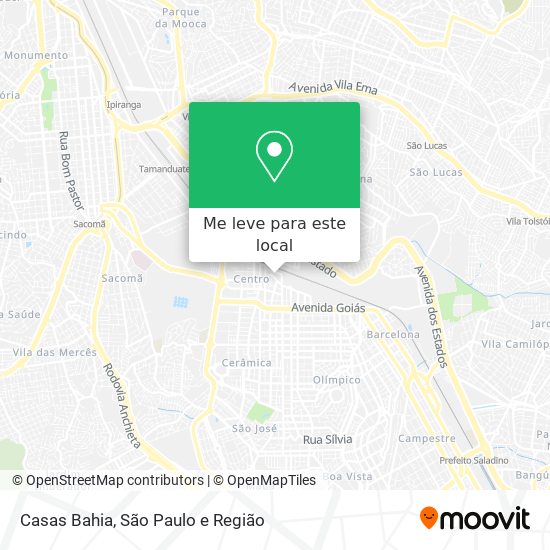 Casas Bahia mapa