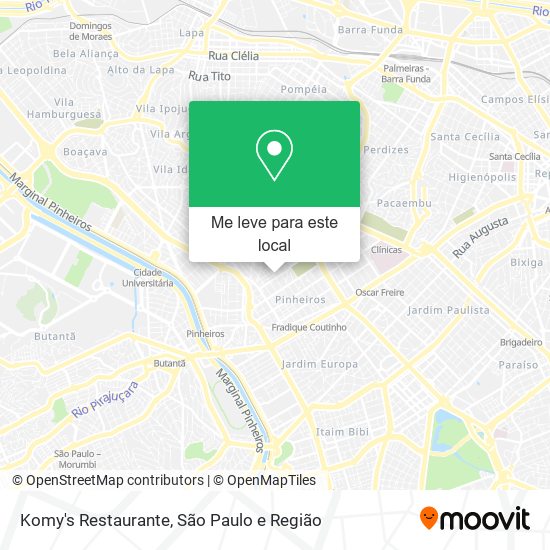 Komy's Restaurante mapa