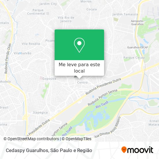 Cedaspy Guarulhos mapa