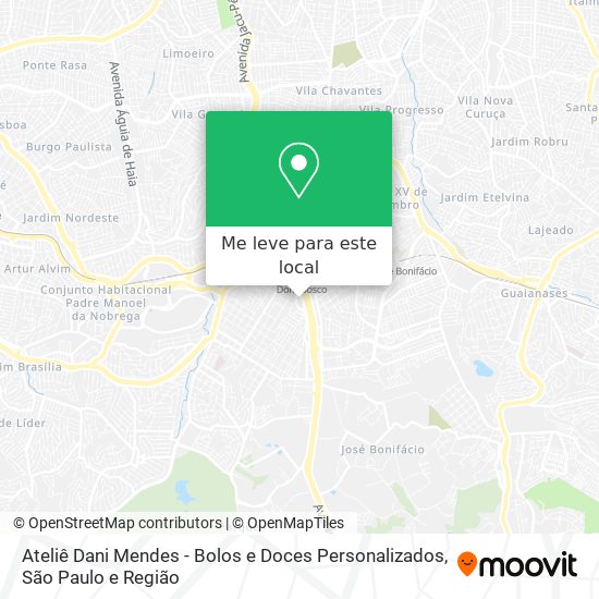 Ateliê Dani Mendes - Bolos e Doces Personalizados mapa