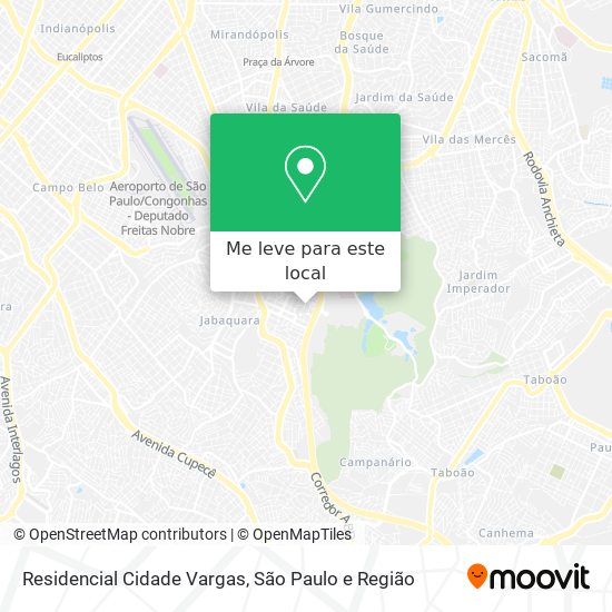 Residencial Cidade Vargas mapa