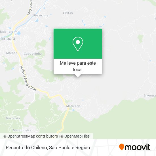 Recanto do Chileno mapa