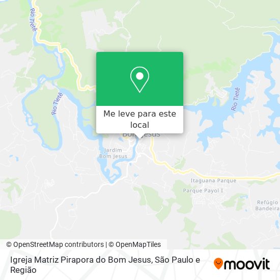 Igreja Matriz Pirapora do Bom Jesus mapa