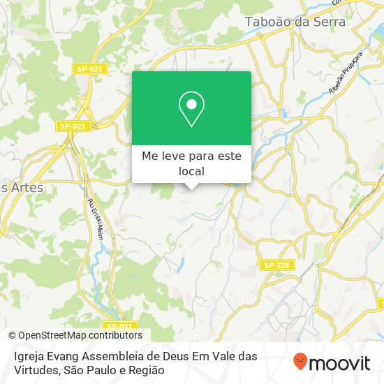 Igreja Evang Assembleia de Deus Em Vale das Virtudes mapa