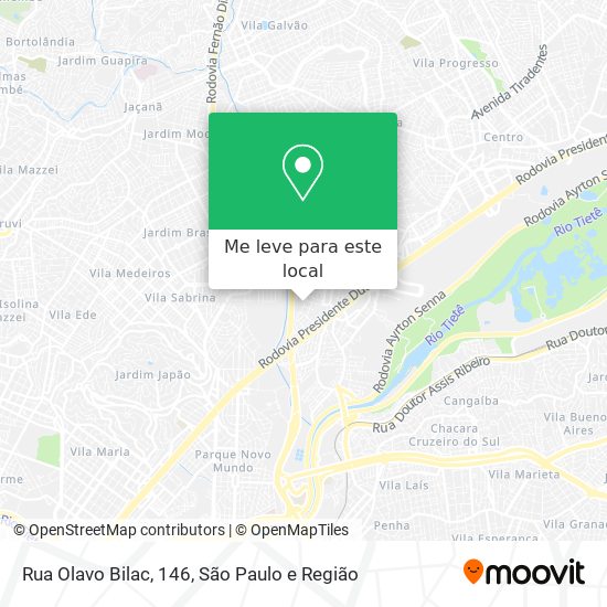 Rua Olavo Bilac, 146 mapa