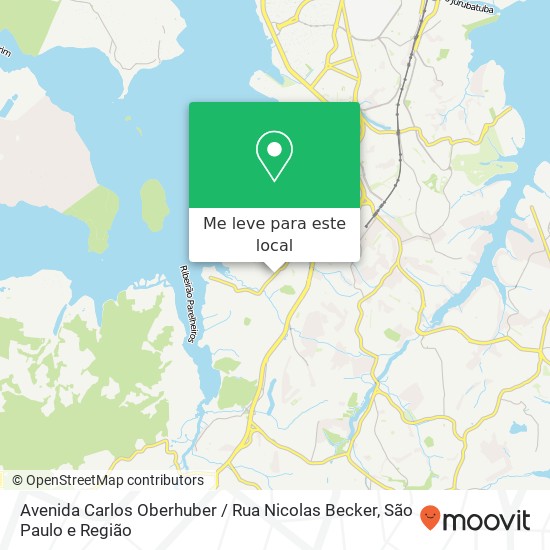 Avenida Carlos Oberhuber / Rua Nicolas Becker mapa