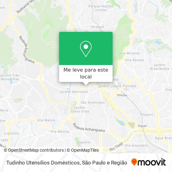 Tudinho Utensílios Domésticos mapa