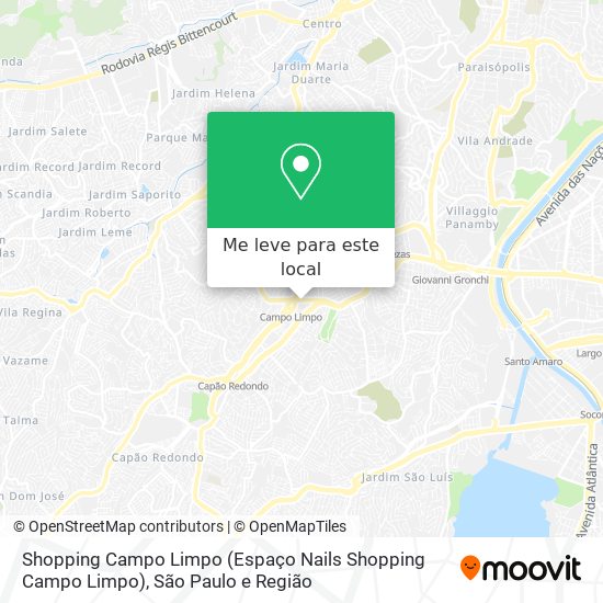 Shopping Campo Limpo (Espaço Nails Shopping Campo Limpo) mapa