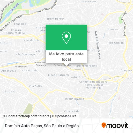 Domínio Auto Peças mapa