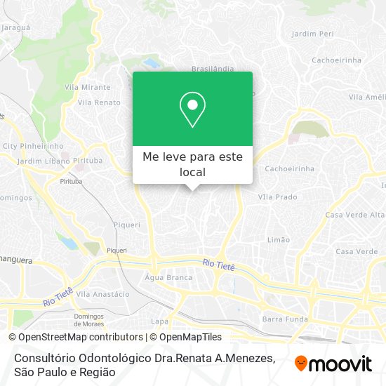 Consultório Odontológico Dra.Renata A.Menezes mapa