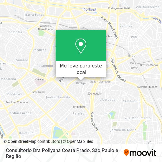 Consultorio Dra Pollyana Costa Prado mapa