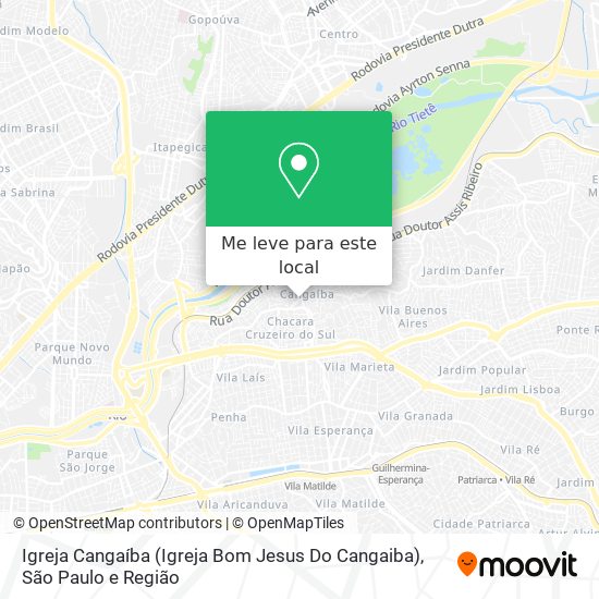 Igreja Cangaíba (Igreja Bom Jesus Do Cangaiba) mapa