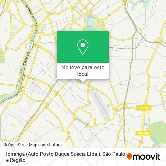 Ipiranga (Auto Posto Duque Suécia Ltda.) mapa