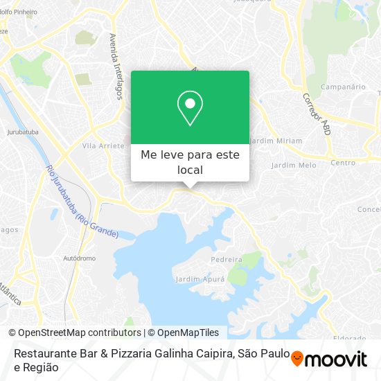 Restaurante Bar & Pizzaria Galinha Caipira mapa