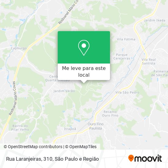 Rua Laranjeiras, 310 mapa