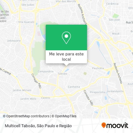 Multicell Taboão mapa