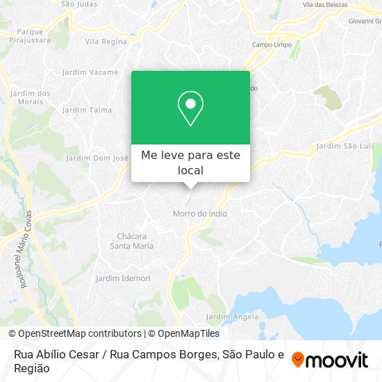 Rua Abílio Cesar / Rua Campos Borges mapa