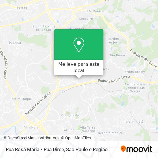 Rua Rosa Maria / Rua Dirce mapa