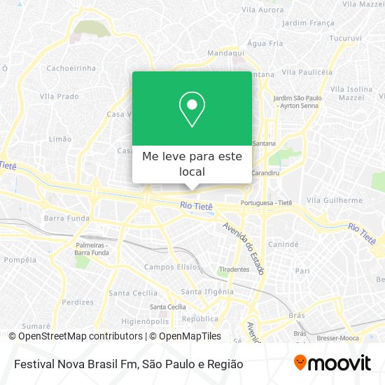 Festival Nova Brasil Fm mapa