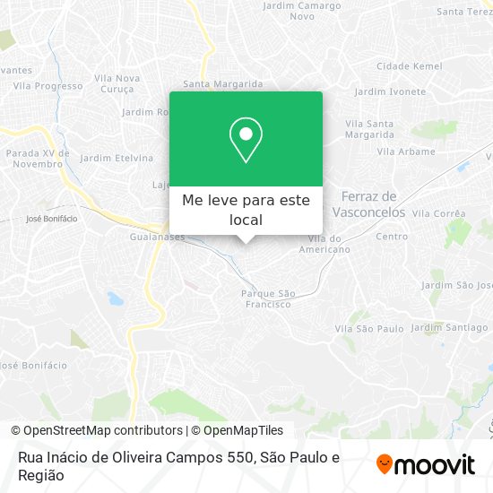 Rua Inácio de Oliveira Campos 550 mapa