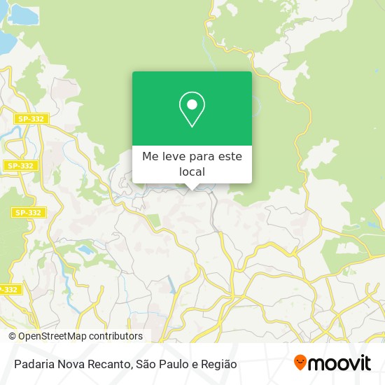 Padaria Nova Recanto mapa