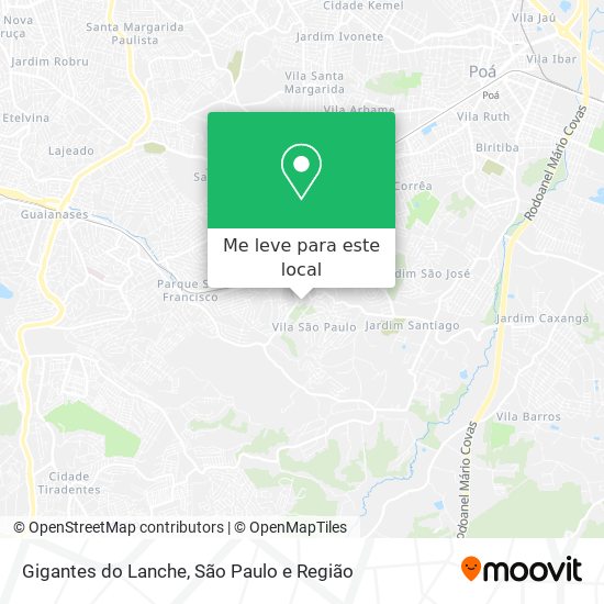 Gigantes do Lanche mapa