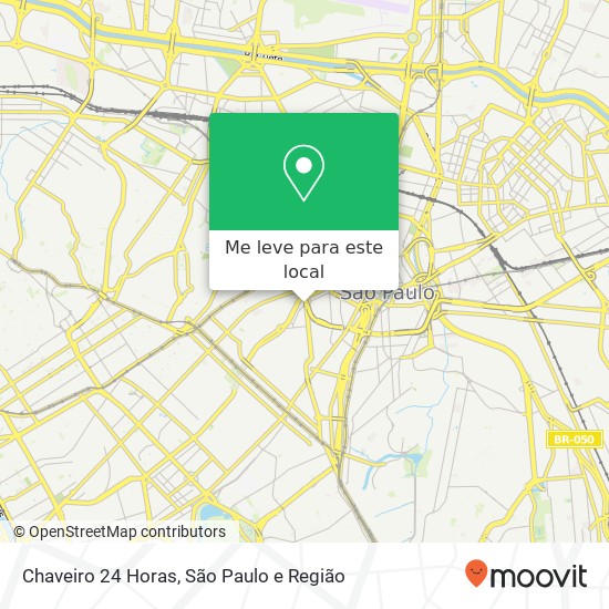 Chaveiro 24 Horas mapa