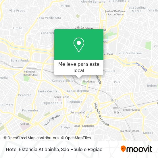 Hotel Estância Atibainha mapa
