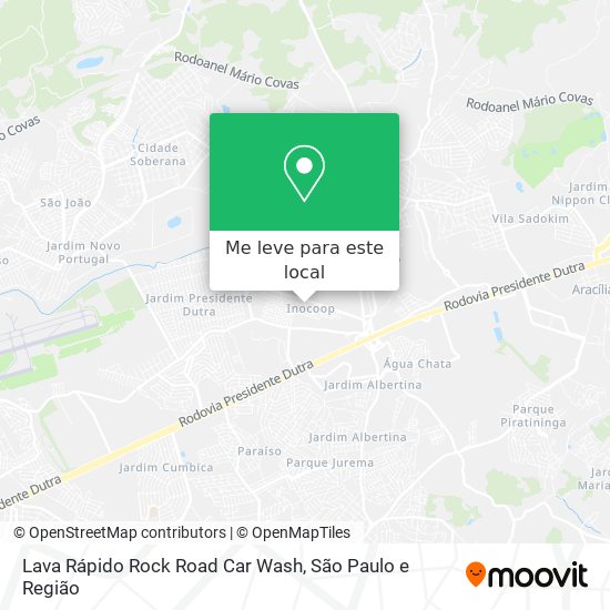 Lava Rápido Rock Road Car Wash mapa