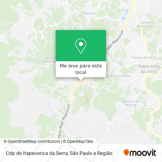 Cdp de Itapecerica da Serra mapa