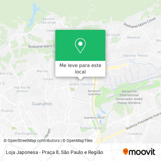 Loja Japonesa - Praça 8 mapa