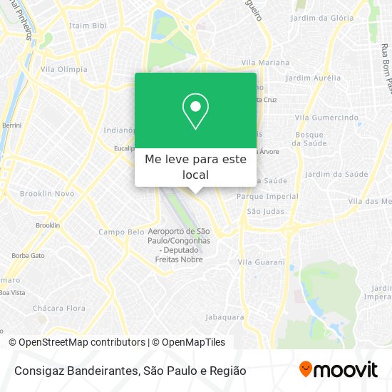 Consigaz Bandeirantes mapa