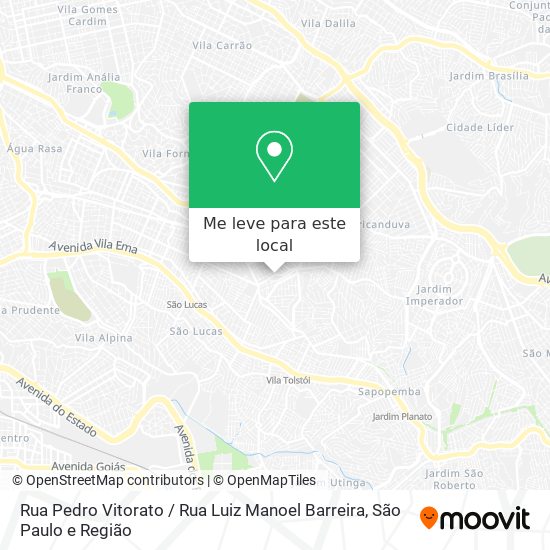 Rua Pedro Vitorato / Rua Luiz Manoel Barreira mapa