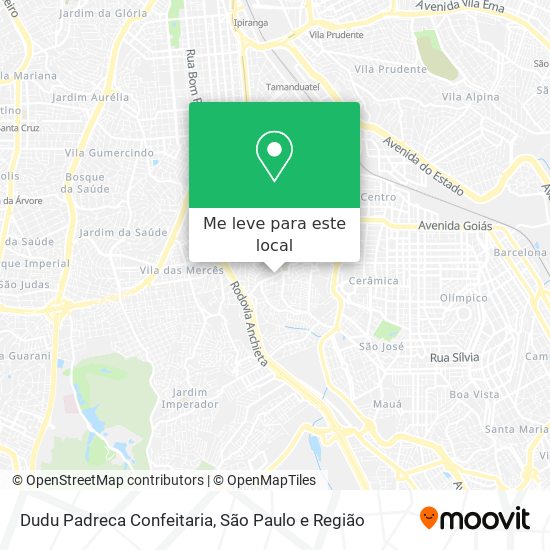 Dudu Padreca Confeitaria mapa