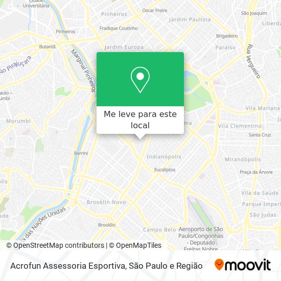 Acrofun Assessoria Esportiva mapa